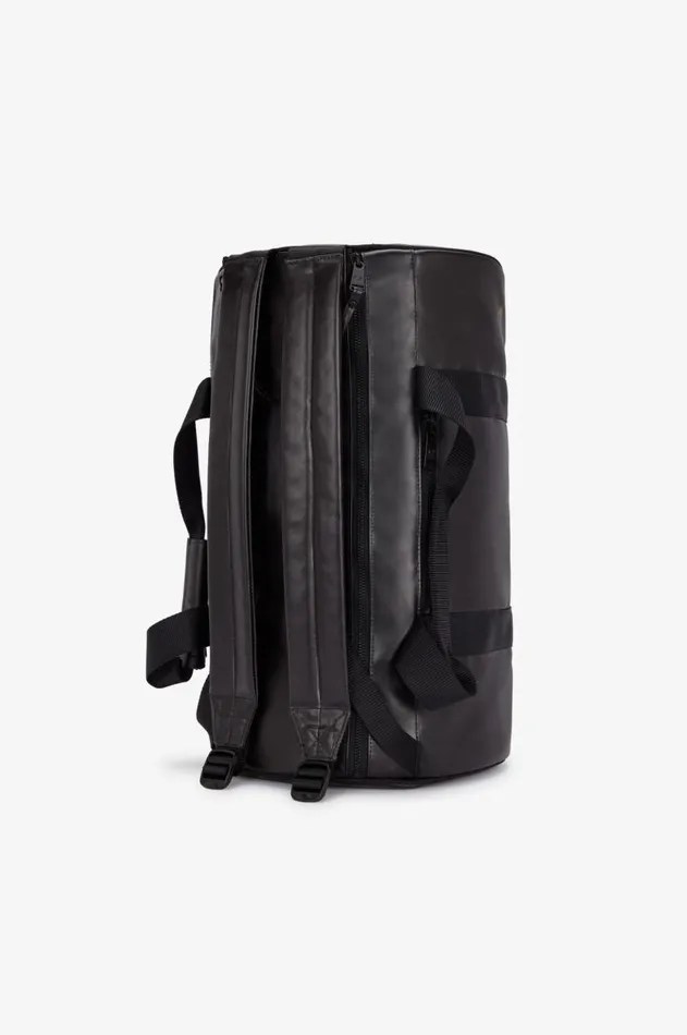 MenWomen Other Accessories Fred Perry Tonal Barrel Backpack Blackgold