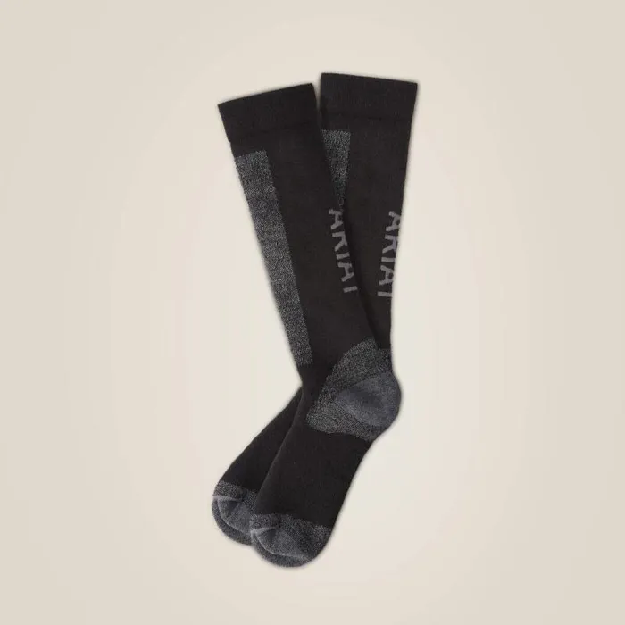 MenWomen Socks Ariat AriatTEK Merino Socks Blackgrey MenWomen Socks Ariat AriatTEK Merino Socks Blackgrey
