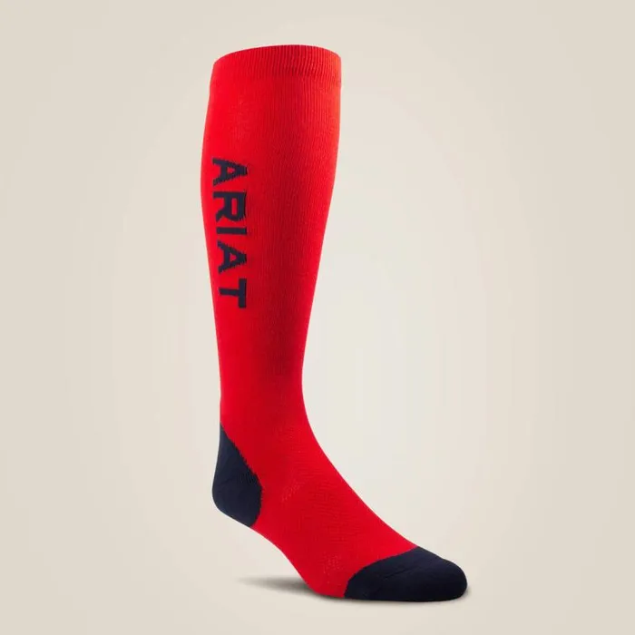 MenWomen Socks Ariat AriatTEK Performance Socks Red