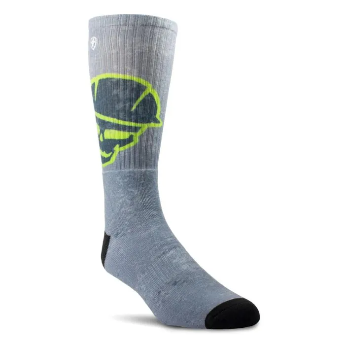 MenWomen Socks Ariat Roughneck Graphic Crew Work Sock 2 Pair Multi Color Pack MenWomen Socks Ariat Roughneck Graphic Crew Work Sock 2 Pair Multi Color Pack