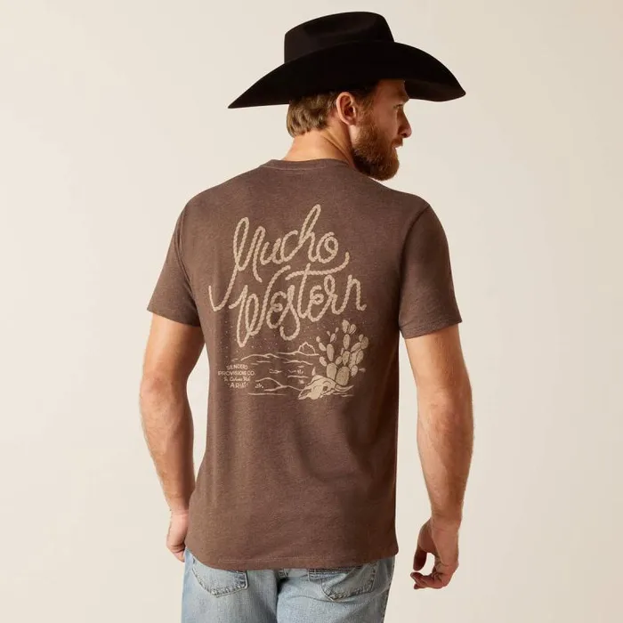 MenWomen TShirts and Polos Ariat Sendero Mucho Western TShirt Brown Heather MenWomen TShirts and Polos Ariat Sendero Mucho Western TShirt Brown Heather