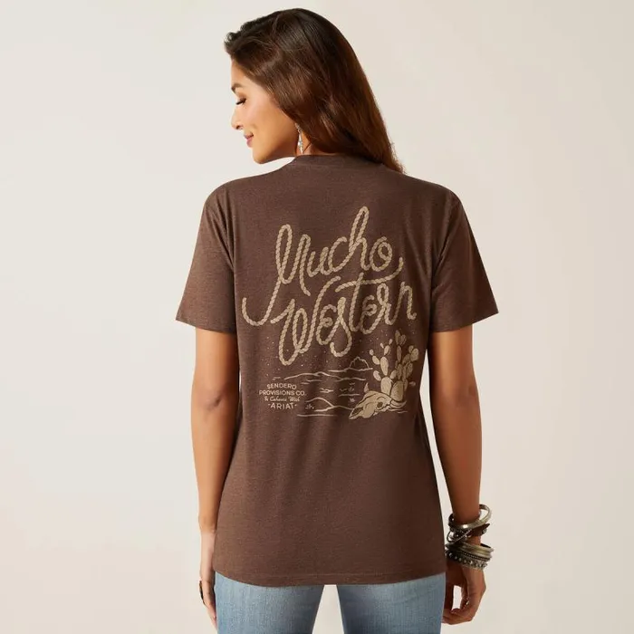 MenWomen TShirts and Polos Ariat Sendero Mucho Western TShirt Brown Heather MenWomen TShirts and Polos Ariat Sendero Mucho Western TShirt Brown Heather