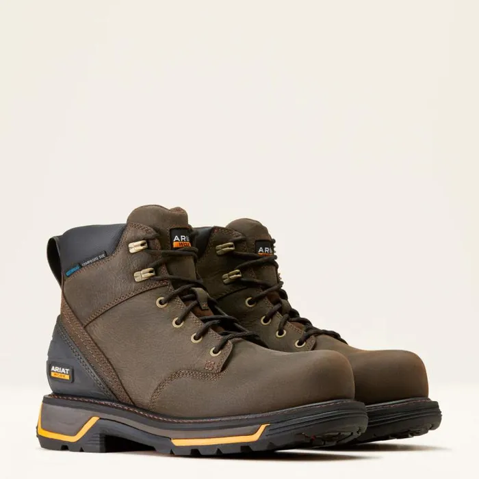 Men Work Boots Ariat Big Rig 6034 Waterproof Composite Toe Work Boot Iron Coffee Men Work Boots Ariat Big Rig 6034 Waterproof Composite Toe Work Boot Iron Coffee