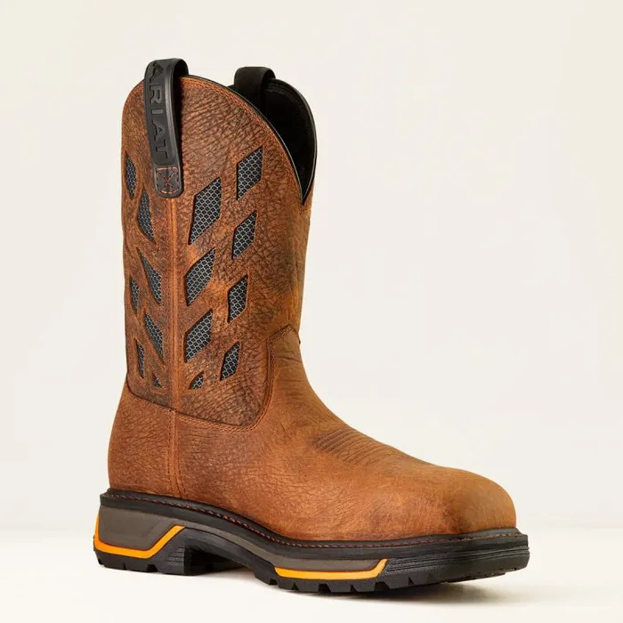 Men Work Boots Ariat Big Rig Tread VentTEK Composite Toe Work Boot Earthgraphite