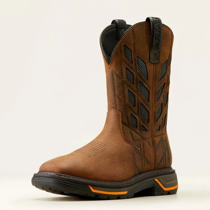 Men Work Boots Ariat Big Rig Tread VentTEK Work Boot Earthgraphite