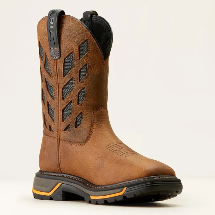 Men Work Boots Ariat Big Rig Tread VentTEK Work Boot Earthgraphite