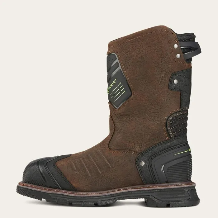 Men Work Boots Ariat Catalyst VX Work Wide Square Toe Waterproof Composite Toe Work Boot Bruin Brown