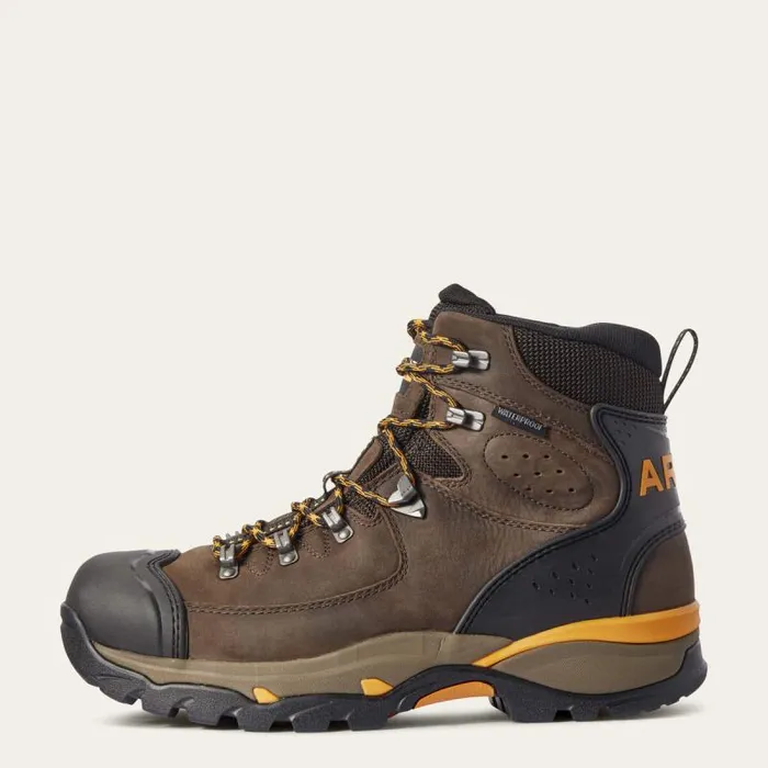 Men Work Boots Ariat Endeavor 6034 Waterproof Work Boot Chocolate Brown Men Work Boots Ariat Endeavor 6034 Waterproof Work Boot Chocolate Brown