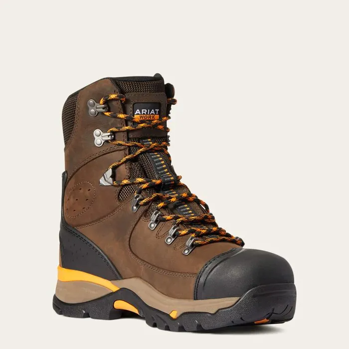 Men Work Boots Ariat Endeavor 8034 Waterproof Carbon Toe Work Boot Chocolate Brown Men Work Boots Ariat Endeavor 8034 Waterproof Carbon Toe Work Boot Chocolate Brown