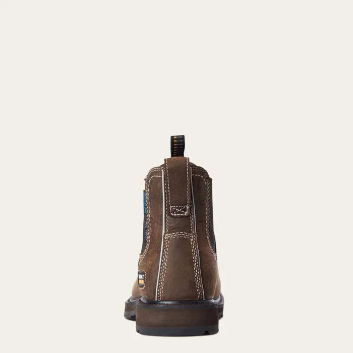 Men Work Boots Ariat Groundbreaker Chelsea Wide Square Toe Waterproof Steel Toe Work Boot Dark Brown Men Work Boots Ariat Groundbreaker Chelsea Wide Square Toe Waterproof Steel Toe Work Boot Dark Brown
