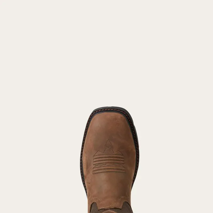Men Work Boots Ariat Groundbreaker Wide Square Toe Waterproof Steel Toe Work Boot Palm Brown Men Work Boots Ariat Groundbreaker Wide Square Toe Waterproof Steel Toe Work Boot Palm Brown