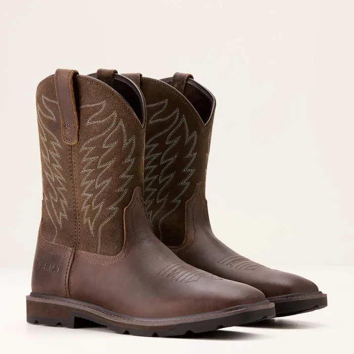 Men Work Boots Ariat Groundbreaker Work Boot Brown Men Work Boots Ariat Groundbreaker Work Boot Brown