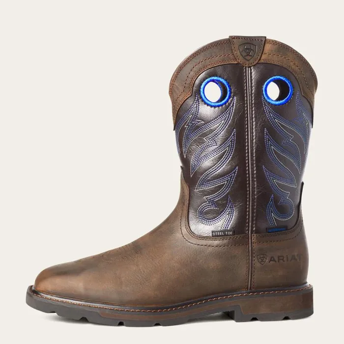 Men Work Boots Ariat Groundwork Waterproof Steel Toe Work Boot Dark Brown Men Work Boots Ariat Groundwork Waterproof Steel Toe Work Boot Dark Brown