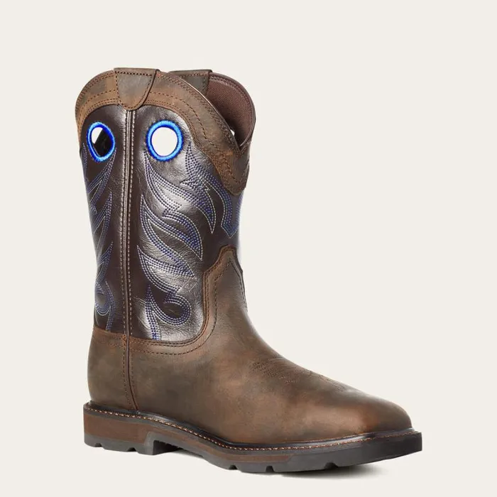 Men Work Boots Ariat Groundwork Waterproof Steel Toe Work Boot Dark Brown Men Work Boots Ariat Groundwork Waterproof Steel Toe Work Boot Dark Brown