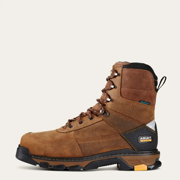 Men Work Boots Ariat Intrepid 8034 Waterproof Composite Toe Work Boot Rye Brown