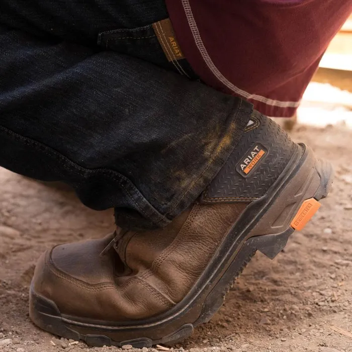 Men Work Boots Ariat Intrepid 8034 Waterproof Composite Toe Work Boot Rye Brown