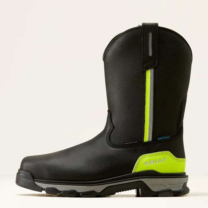 Men Work Boots Ariat Intrepid Live Wire Waterproof Composite Toe Work Boot Black