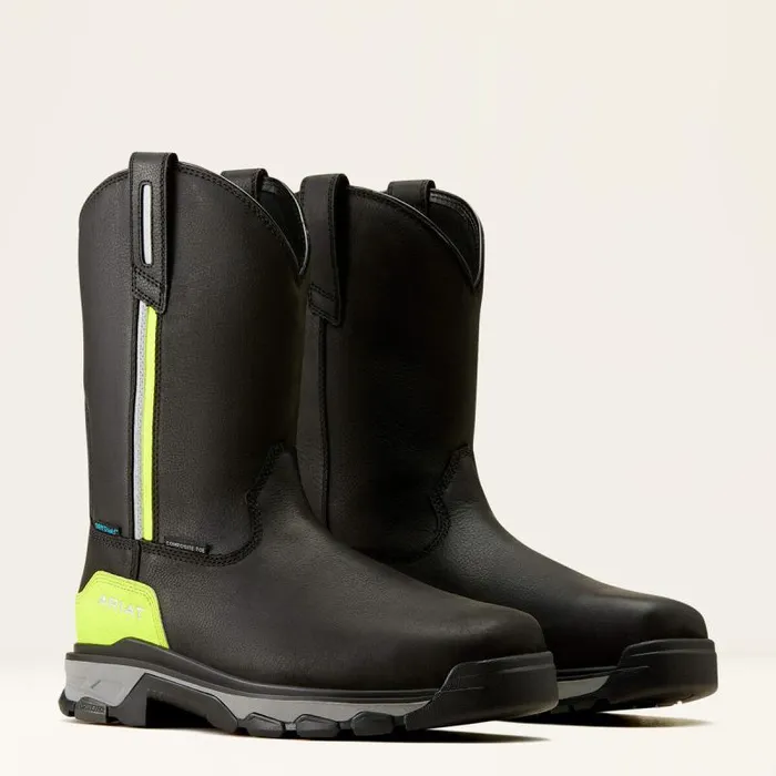 Men Work Boots Ariat Intrepid Live Wire Waterproof Composite Toe Work Boot Black