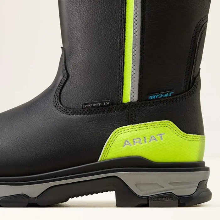 Men Work Boots Ariat Intrepid Live Wire Waterproof Composite Toe Work Boot Black