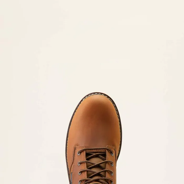 Men Work Boots Ariat Logger Shock Shield Waterproof Composite Toe Work Boot Copper Brown
