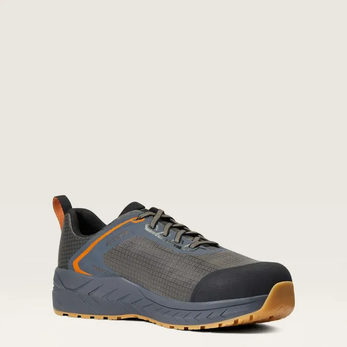 Men Work Boots Ariat Outpace Composite Toe Safety Shoe Gunmetal