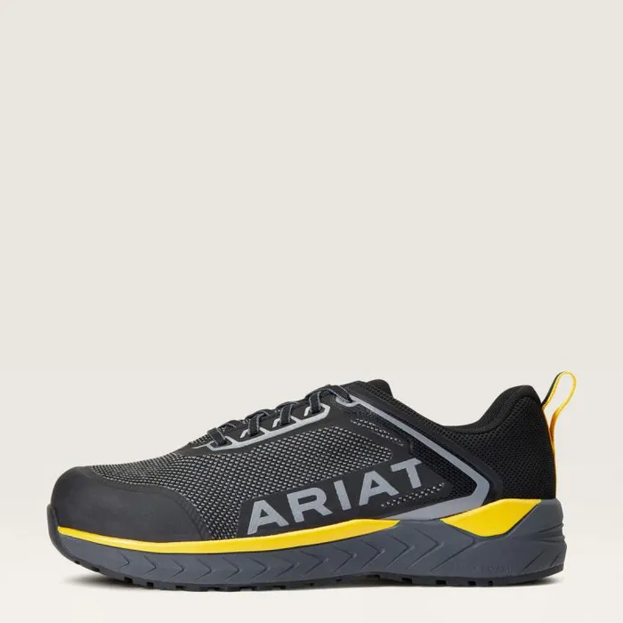 Men Work Boots Ariat Outpace SD Composite Toe Safety Shoe Charcoal Men Work Boots Ariat Outpace SD Composite Toe Safety Shoe Charcoal