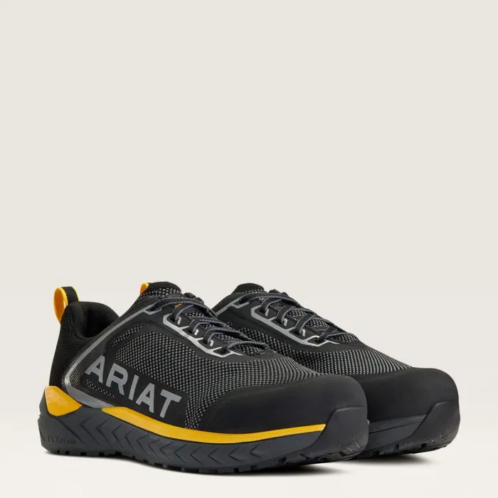 Men Work Boots Ariat Outpace SD Composite Toe Safety Shoe Charcoal Men Work Boots Ariat Outpace SD Composite Toe Safety Shoe Charcoal