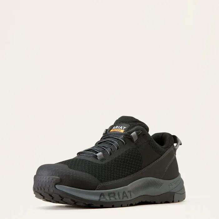 Men Work Boots Ariat Outpace Shift Composite Toe Work Shoe Black