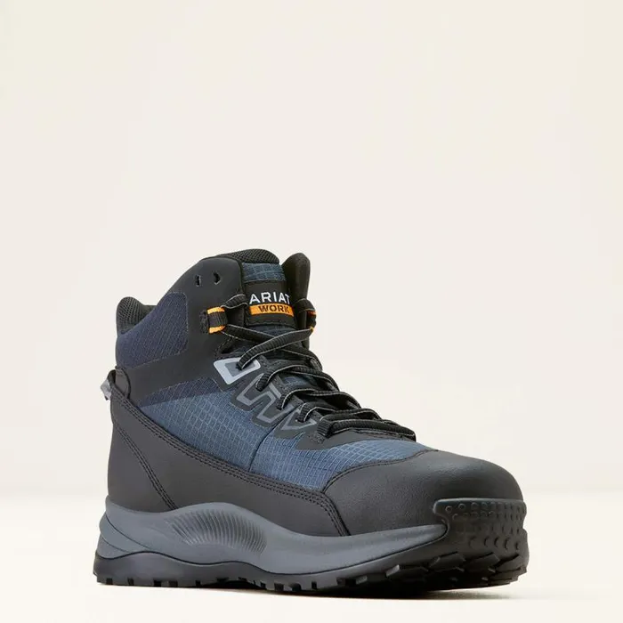 Men Work Boots Ariat Outpace Shift Mid Composite Toe Work Shoe Dark Shadow