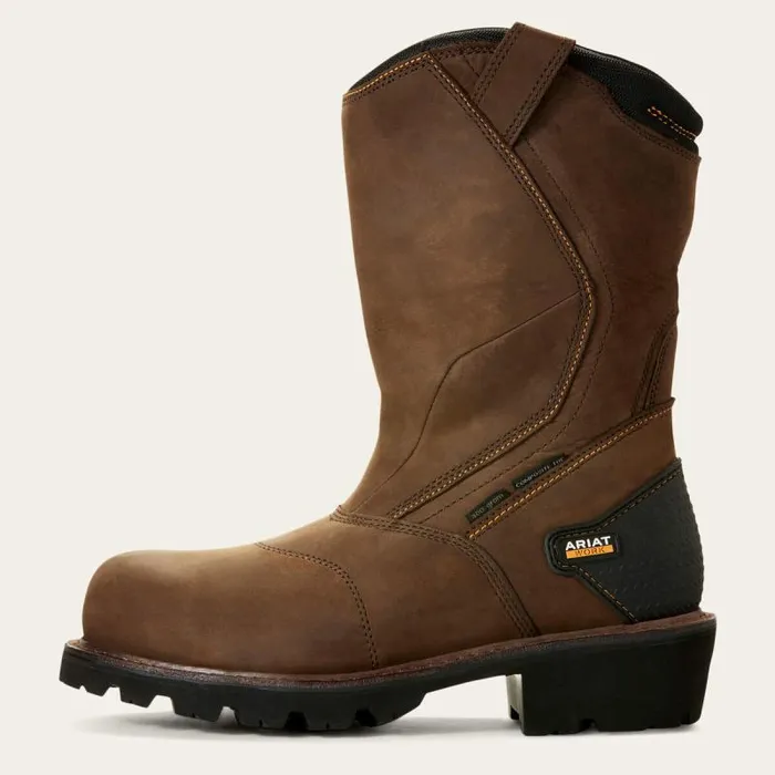 Men Work Boots Ariat Powerline 400G Waterproof 400g Composite Toe Work Boot Oily Distressed Brown Men Work Boots Ariat Powerline 400G Waterproof 400g Composite Toe Work Boot Oily Distressed Brown