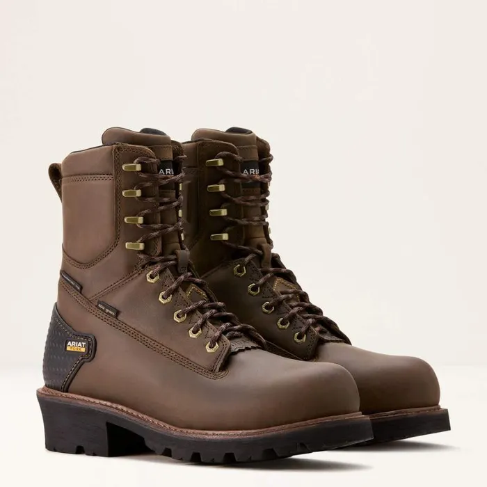 Men Work Boots Ariat Powerline 8034 400G Waterproof 400g Composite Toe Work Boot Oily Distressed Brown Men Work Boots Ariat Powerline 8034 400G Waterproof 400g Composite Toe Work Boot Oily Distressed Brown