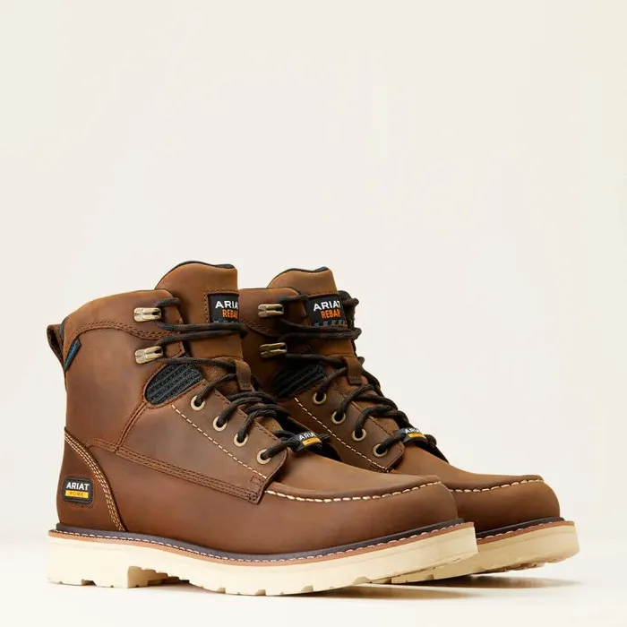 Men Work Boots Ariat Rebar Lift 6034 Waterproof Work Boot Distressed Brown Men Work Boots Ariat Rebar Lift 6034 Waterproof Work Boot Distressed Brown
