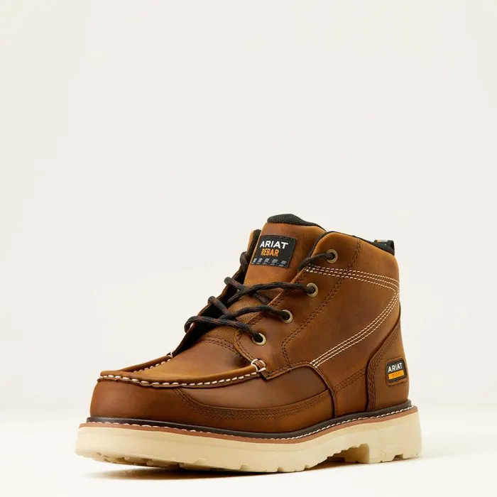 Men Work Boots Ariat Rebar Lift Chukka Work Boot Distressed Brown