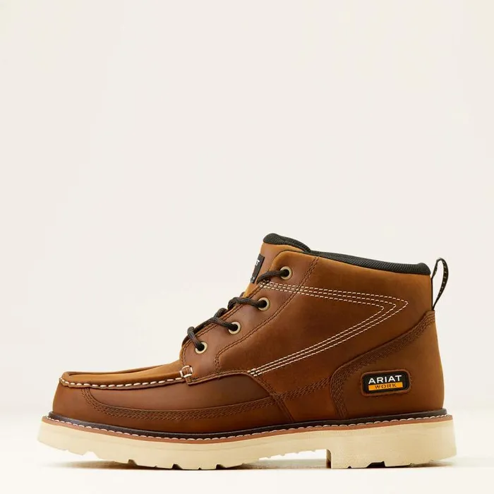 Men Work Boots Ariat Rebar Lift Chukka Work Boot Distressed Brown