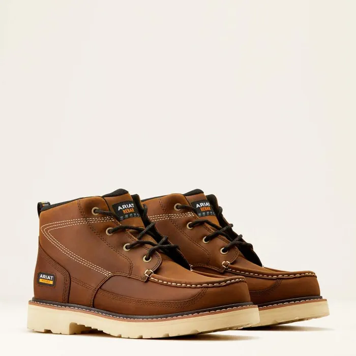 Men Work Boots Ariat Rebar Lift Chukka Work Boot Distressed Brown