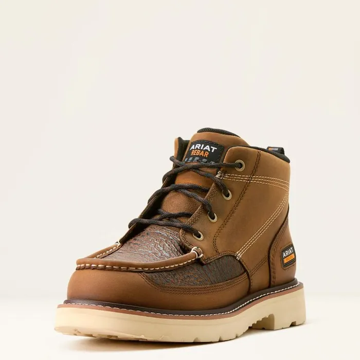 Men Work Boots Ariat Rebar Lift Chukka Work Boot Distressed Brownsharkskin Print Men Work Boots Ariat Rebar Lift Chukka Work Boot Distressed Brownsharkskin Print