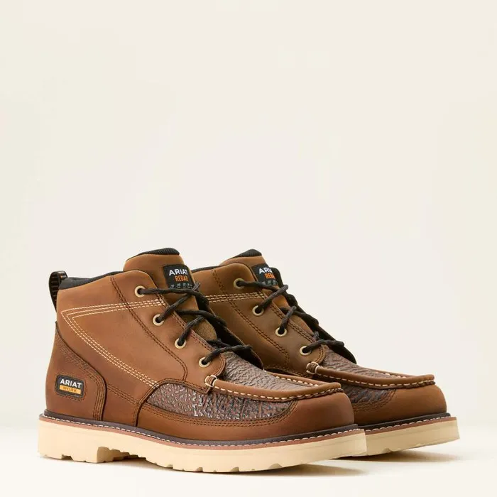Men Work Boots Ariat Rebar Lift Chukka Work Boot Distressed Brownsharkskin Print Men Work Boots Ariat Rebar Lift Chukka Work Boot Distressed Brownsharkskin Print