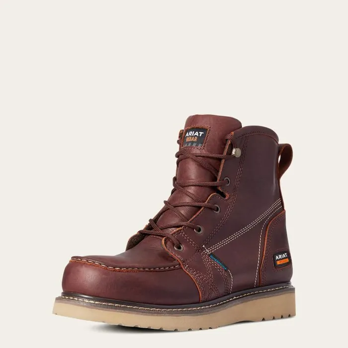 Men Work Boots Ariat Rebar Wedge Moc Toe 6034 Waterproof Work Boot Rusted Copper Men Work Boots Ariat Rebar Wedge Moc Toe 6034 Waterproof Work Boot Rusted Copper
