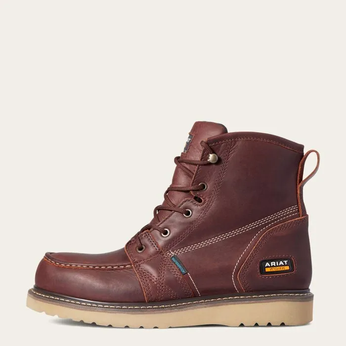 Men Work Boots Ariat Rebar Wedge Moc Toe 6034 Waterproof Work Boot Rusted Copper Men Work Boots Ariat Rebar Wedge Moc Toe 6034 Waterproof Work Boot Rusted Copper