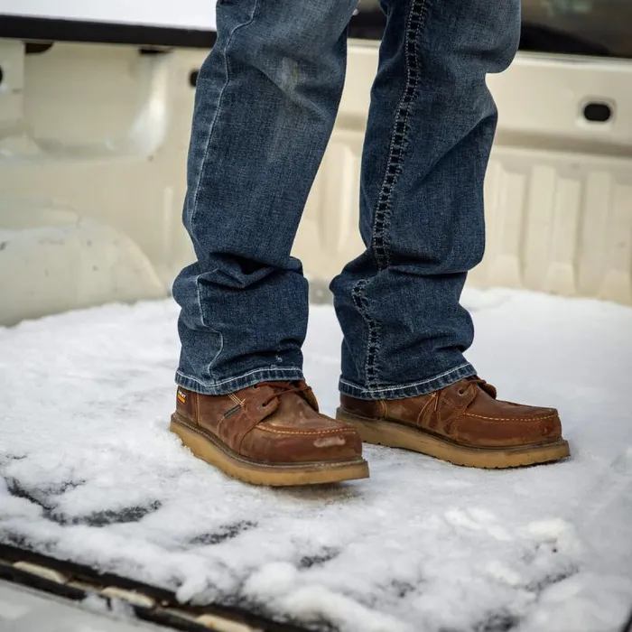 Men Work Boots Ariat Rebar Wedge Moc Toe 6034 Waterproof Work Boot Rusted Copper Men Work Boots Ariat Rebar Wedge Moc Toe 6034 Waterproof Work Boot Rusted Copper