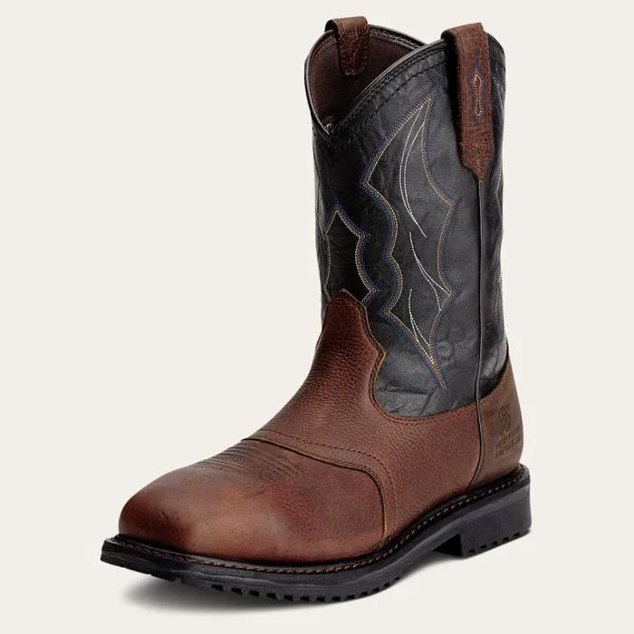 Men Work Boots Ariat RigTek Wide Square Toe Waterproof Composite Toe Work Boot Oiled Brown Men Work Boots Ariat RigTek Wide Square Toe Waterproof Composite Toe Work Boot Oiled Brown
