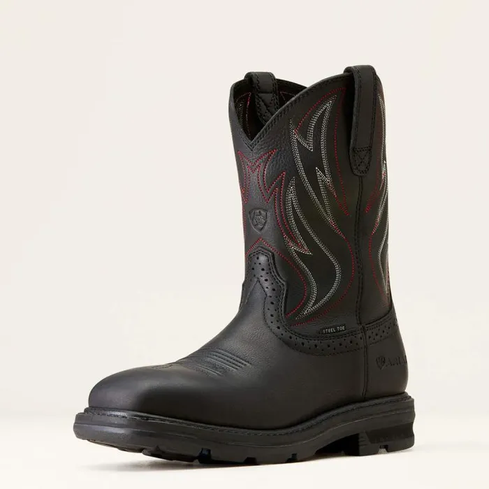 Men Work Boots Ariat Sierra Shock Shield Steel Toe Work Boot Black
