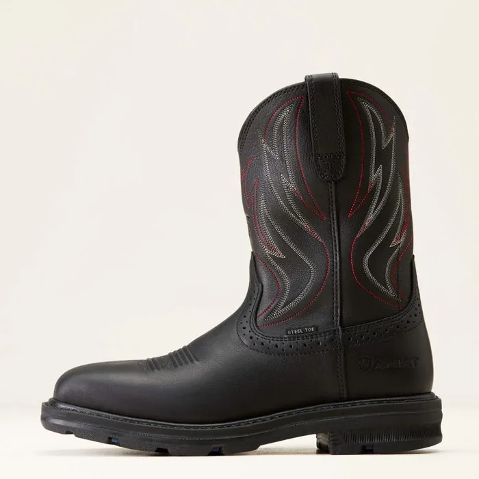 Men Work Boots Ariat Sierra Shock Shield Steel Toe Work Boot Black