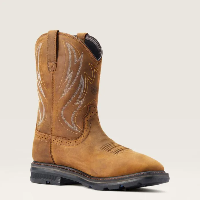 Men Work Boots Ariat Sierra Shock Shield Waterproof Work Boot Distressed Brown Men Work Boots Ariat Sierra Shock Shield Waterproof Work Boot Distressed Brown