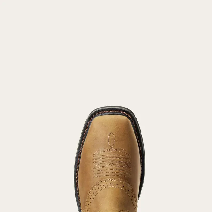 Men Work Boots Ariat Sierra Wide Square Toe Steel Toe Work Boot Aged Bark Men Work Boots Ariat Sierra Wide Square Toe Steel Toe Work Boot Aged Bark