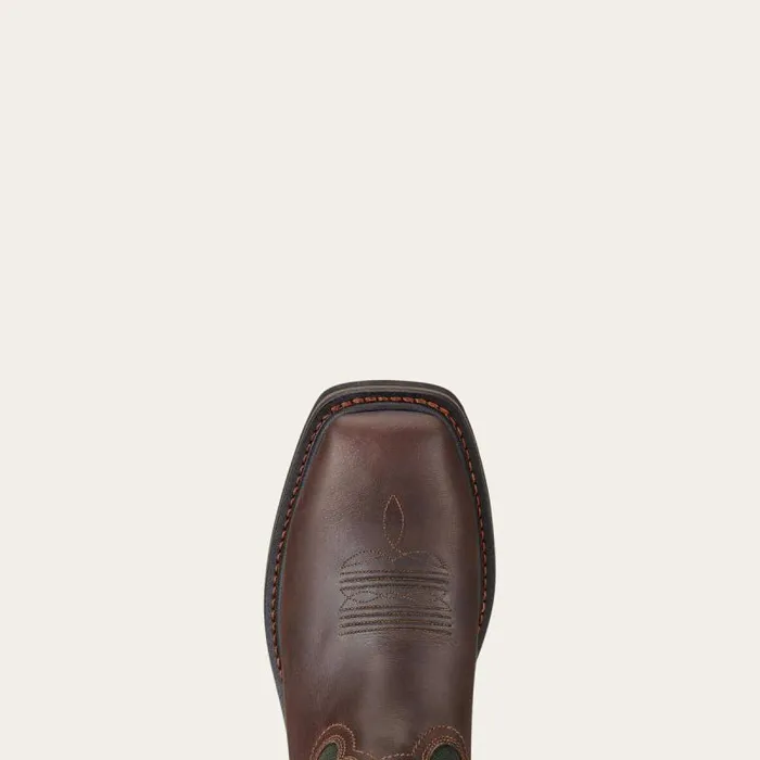Men Work Boots Ariat Sierra Wide Square Toe Steel Toe Work Boot Dark Brown Men Work Boots Ariat Sierra Wide Square Toe Steel Toe Work Boot Dark Brown
