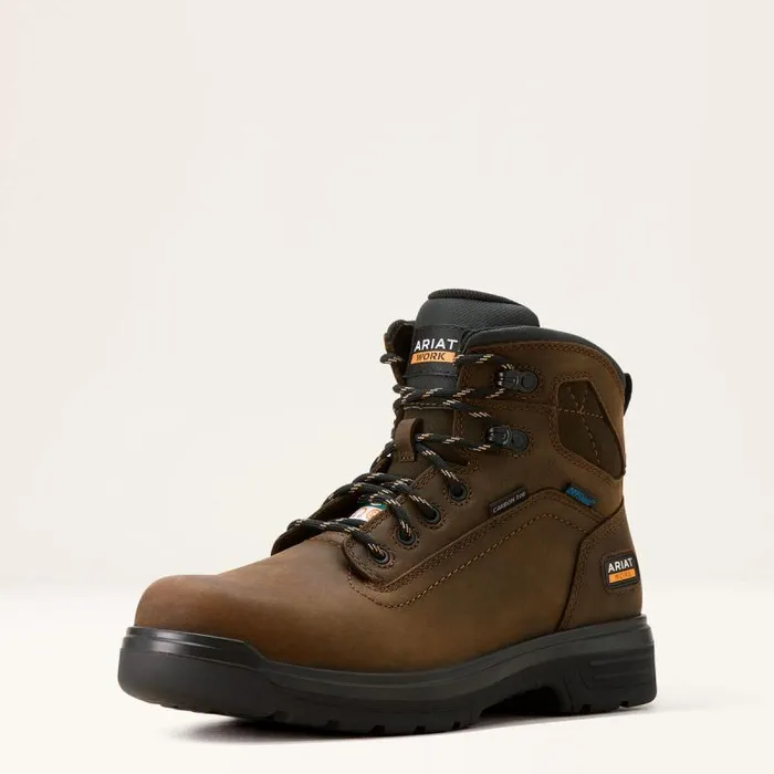 Men Work Boots Ariat Turbo 6034 CSA Waterproof Carbon Toe Work Boot Rich Brown Men Work Boots Ariat Turbo 6034 CSA Waterproof Carbon Toe Work Boot Rich Brown