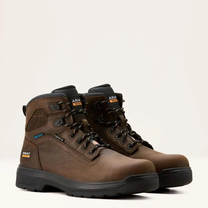 Men Work Boots Ariat Turbo 6034 CSA Waterproof Carbon Toe Work Boot Rich Brown Men Work Boots Ariat Turbo 6034 CSA Waterproof Carbon Toe Work Boot Rich Brown