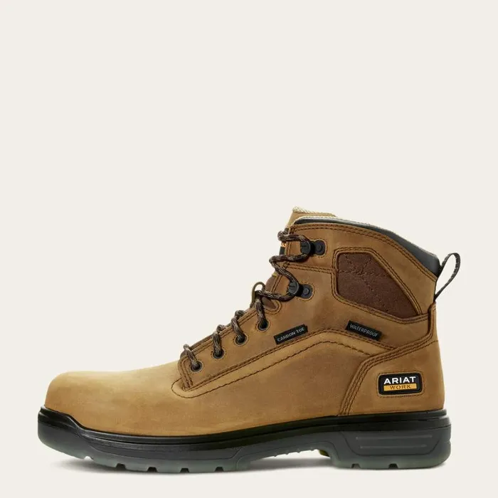 Men Work Boots Ariat Turbo 6034 Waterproof Carbon Toe Work Boot Aged Bark Men Work Boots Ariat Turbo 6034 Waterproof Carbon Toe Work Boot Aged Bark