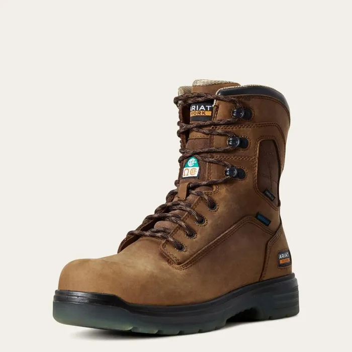 Men Work Boots Ariat Turbo 8034 CSA Waterproof Carbon Toe Work Boot Aged Bark Men Work Boots Ariat Turbo 8034 CSA Waterproof Carbon Toe Work Boot Aged Bark